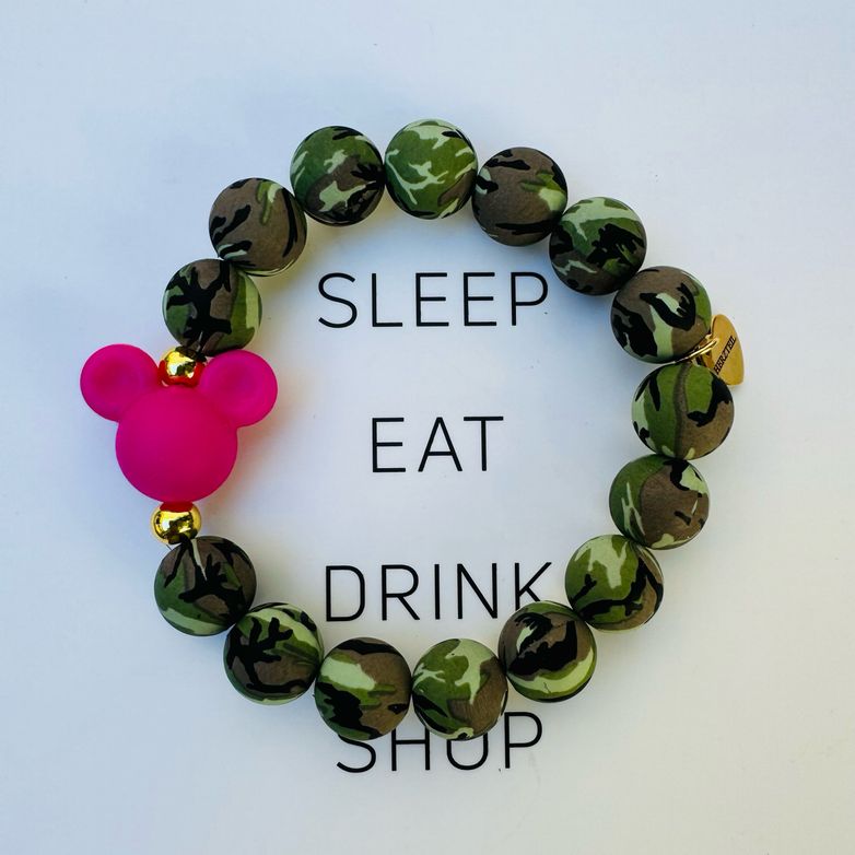 Mickey Meets Camouflage : Herzteil Armband-