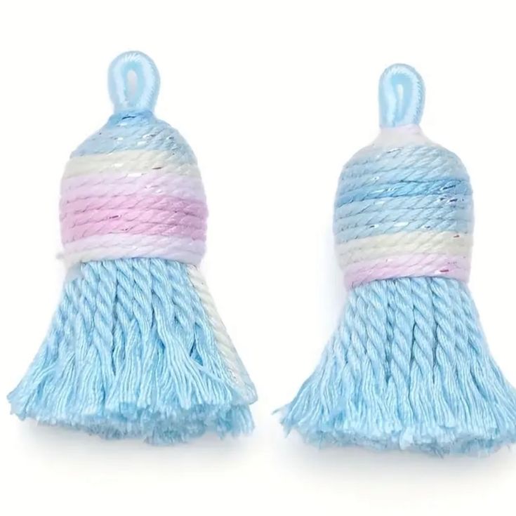 Mix & Match Tassel Charm Hellblau