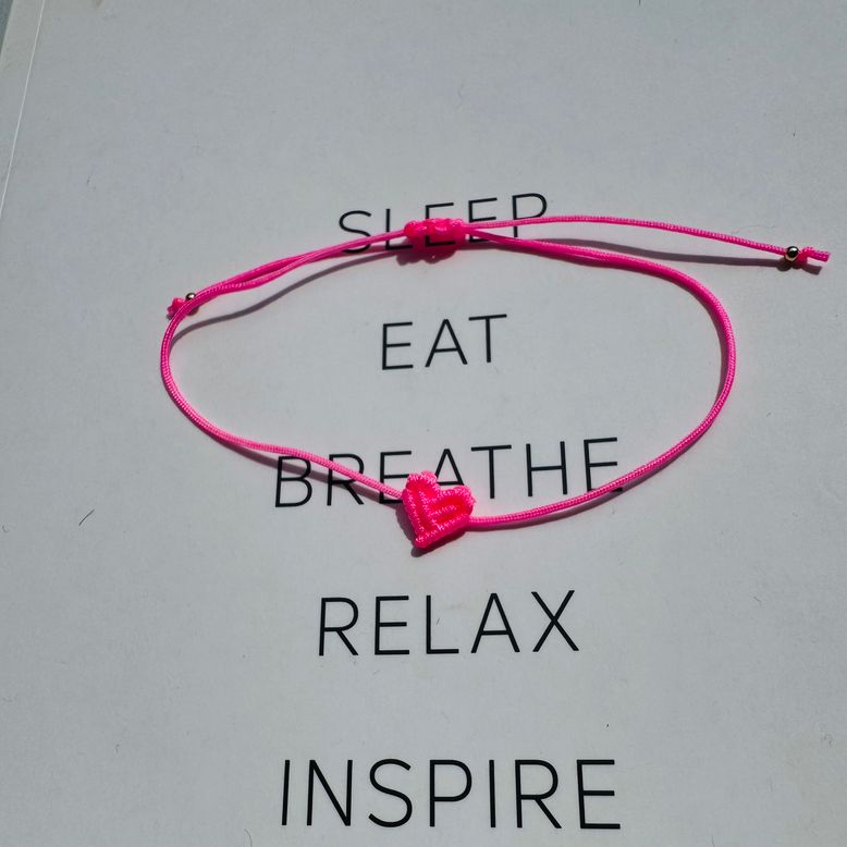 Schenk mir (d)ein Herz - Neon  Herzarmband