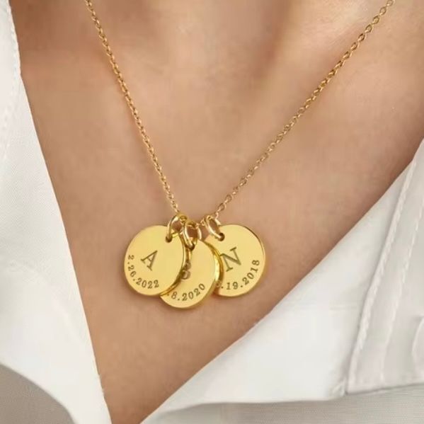 Mix & Match Gravuranhänger 14K Edelstahl