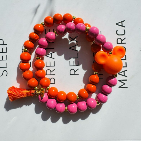 Smart Orange Mickey Twist - Herzteil Armband